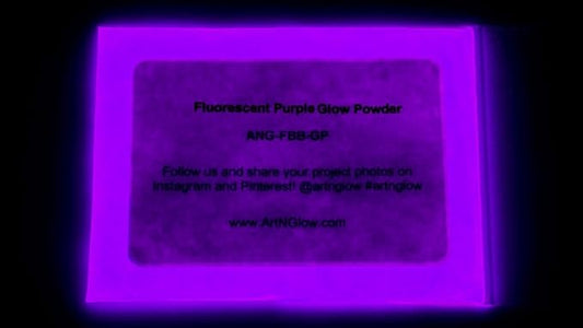 Glow in The Dark Pigment Powder - Neutral and Fluorescent Color for Art Painting, Fine Art, Nail Art Paint, and DIY Crafts - Long Lasting 10+ Color Options - Fluorescent Purple (1 Kilogram)