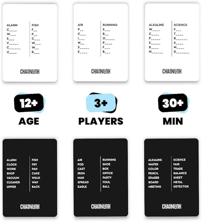 Viral Studios Chainlink - Guess The Sequence Party Game, Fast Paced Word Game for Adults & Kids, 450 Cards Fun Cards for Family Game Nights, Gatherings, & Parties Ages 15 +