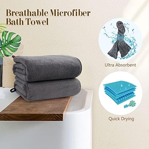 Orighty Bath Towels, Soft Feel Bath Towel, 2 Pack - Image 6