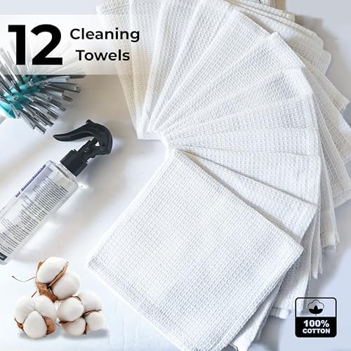 White Cotton Cleaning Rags For Housekeeping - Image 2