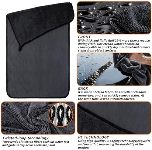 12 Pack Microfiber Car Towels - Image 3