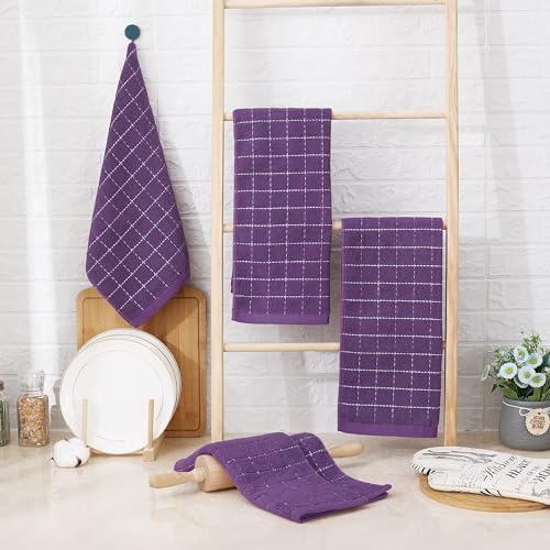Homaxy 100% Cotton Terry Kitchen Towels, 2 Pack - Image 6