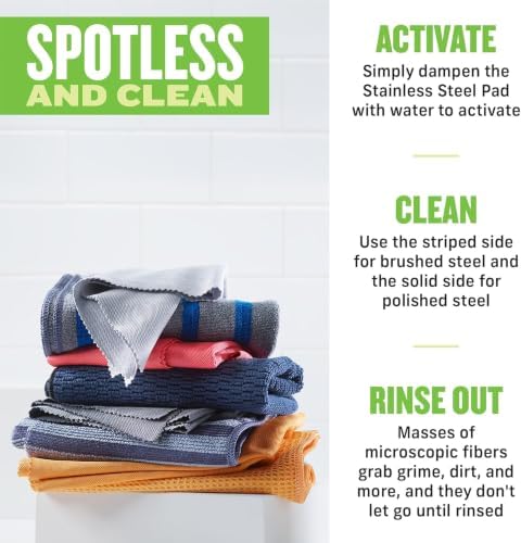E-Cloth Stainless Steel Cleaning Cloth Pack - Image 4