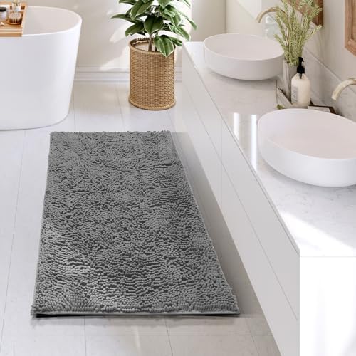 Hearth & Harbor Bathroom Rugs, Chenille Bath Mat - Image 2