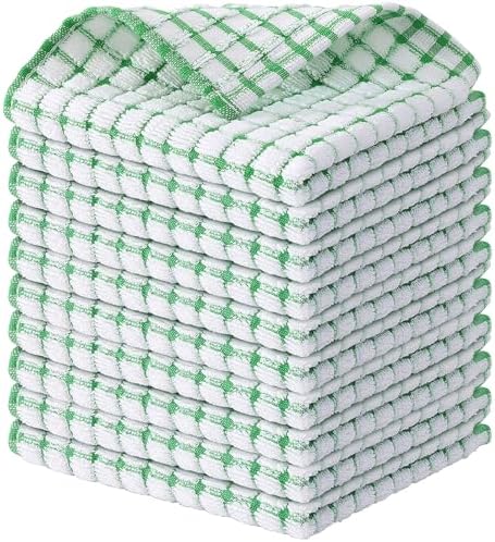 Kitinjoy Cotton 10 Pack Terry Kitchen Dish Cloths by Kitinjoy