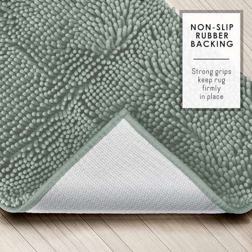 Hearth & Harbor Bathroom Rugs, Chenille Bath Mat - Image 5