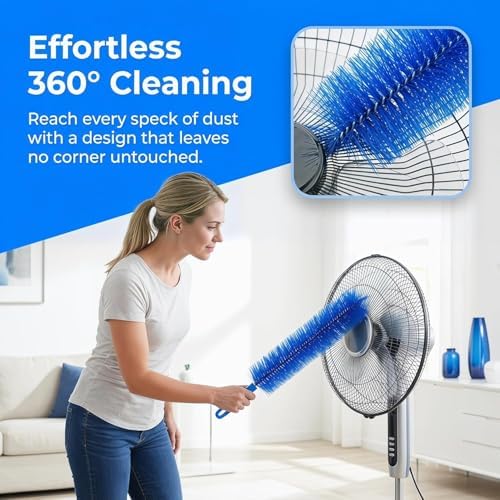 Fan Cleaning Brush, 2026 New Bendable Microfiber Head Dusting Brushes, Air - Image 3
