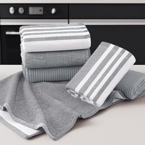 Homaxy Cotton 380 GSM Premium Kitchen Towels, 3 Pack - Image 5