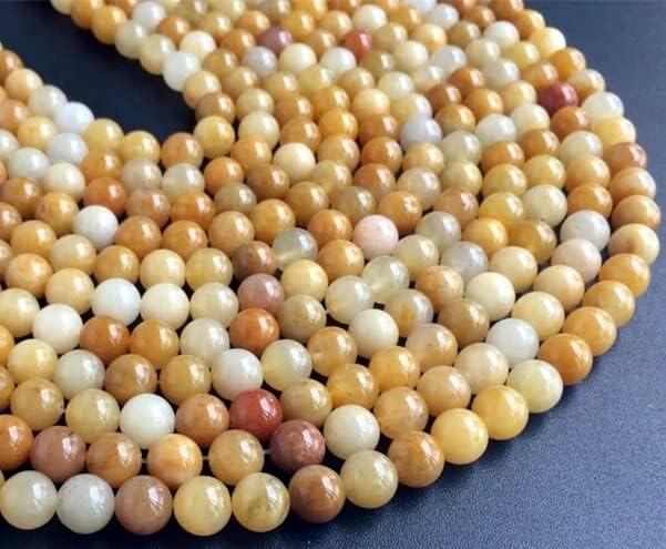 Zenkeeper 108 Pcs Yellow Jade Beads by Zenkeeper