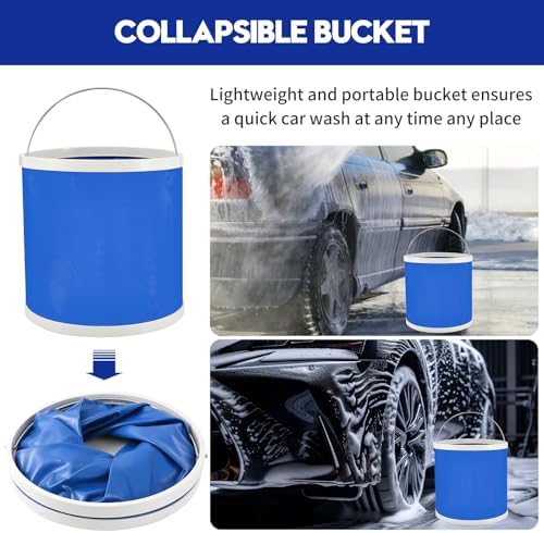 41Pcs Car Detailing Kit Detailing Brush Set Car Wash Cleaning Kit Blue - Image 5