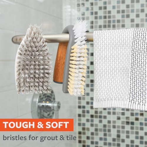Full Circle Grunge Buster, Grout & Tile Scrub Brush, Tough & Durable - Image 6