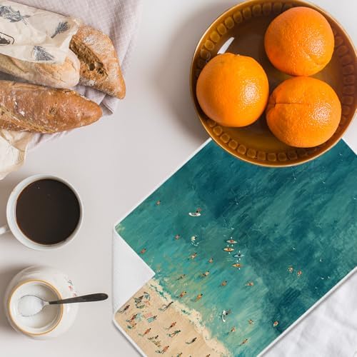 Coastal Beach Kitchen Towels 16x24 Inch, Ocean Bathroom Decor, Beach House Gifts - Image 3
