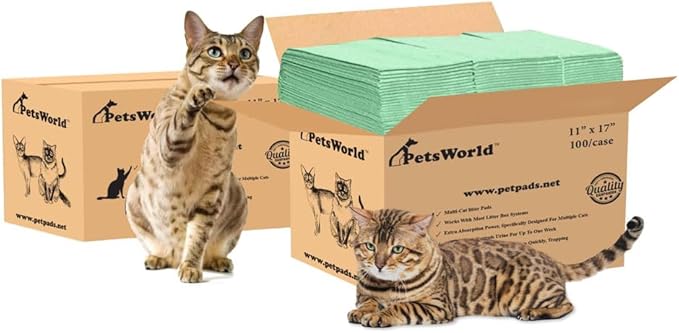 PetsWorld Universal Fit Multi-Cat Pad Refills by PETSWORLDsupplyforpets