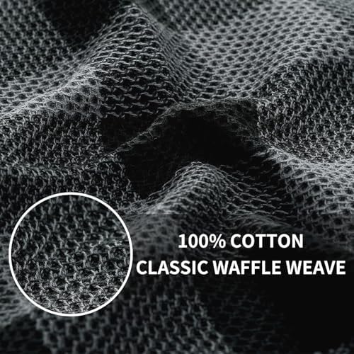 Homaxy 100% Cotton Kitchen Towels and Dishcloths Set of 12 - Image 2