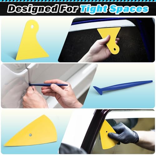 DIYSELF 18 Pcs Window Tint Kit, Vinyl Wrap Tool Kit, Water Blades Tool - Image 5