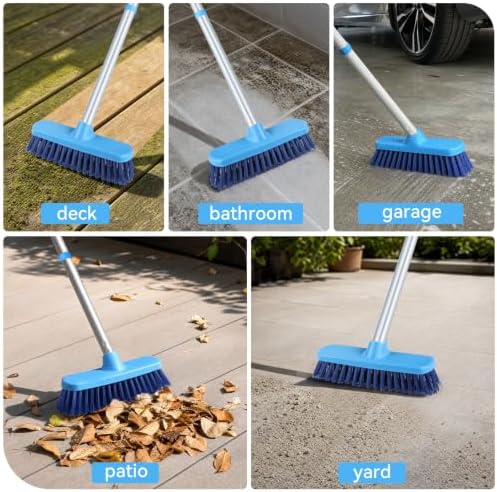 YONILL Deck Scrub Brush with Long Handle - Image 5