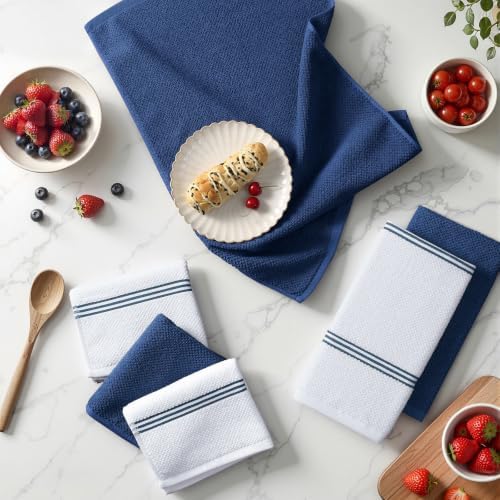 Homaxy Dual Design Cotton Kitchen Towels - Image 6