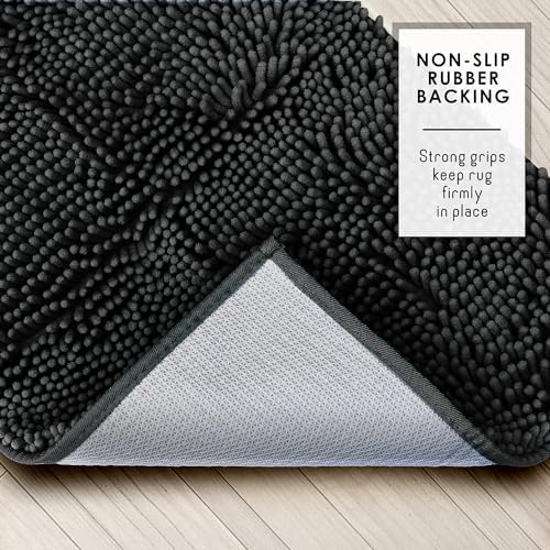 Hearth & Harbor Bathroom Rugs, Chenille Bath Mat - Image 5