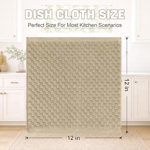 Homaxy 100% Cotton Terry Dish Cloths - Image 3