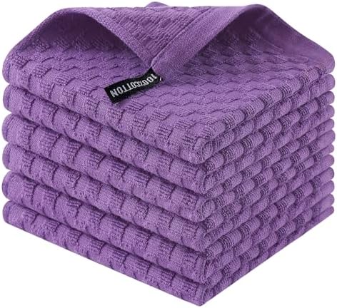 Homaxy 100% Cotton Terry Dish Cloths by Homaxy