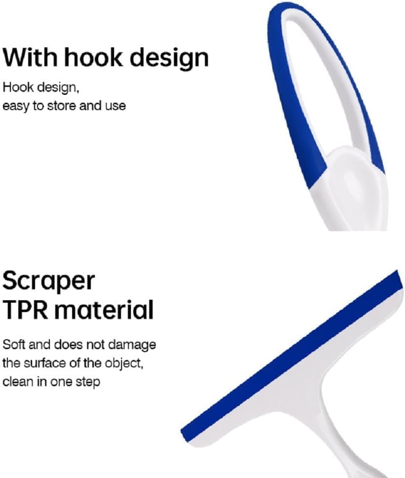 2Pcs Shower Squeegee, Squeegee for Bathroom, Shower Glass, 9.8 " - Image 4