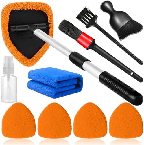 Qydipclin 10pcs Windshield Cleaning Tool Car Interior Window Cleaner Kit by Qydipclin