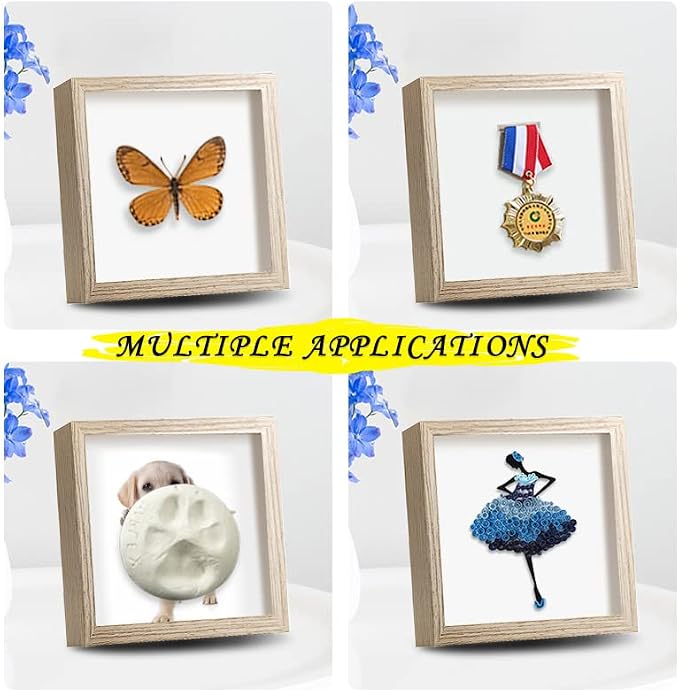 5x5 Small Shadow Box Frame, Display Case Box - Image 5