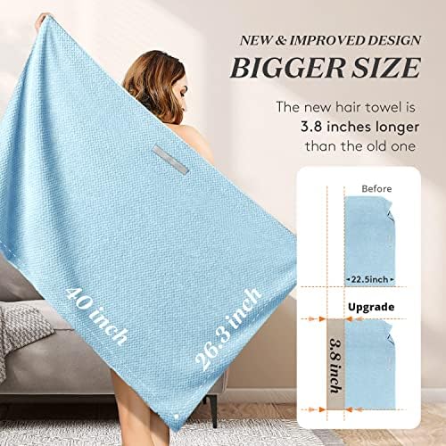 YFONG Large Microfiber Hair Towel Wrap - Image 5