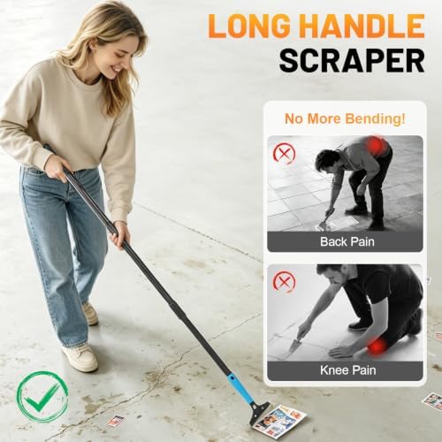 8‑72" Adjustable Heavy‑Duty Floor Scraper - Image 4