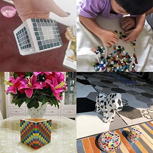 1.1LB Mixed Color Irregular Crystal Mosaic Tiles, Tiny Mini Mosaic Tile DIY - Image 7