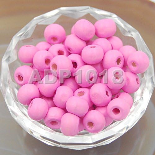 AD Beads Wood Spacer Loose Wooden Craft Beads Big Hole Beads Assorted - Image 2