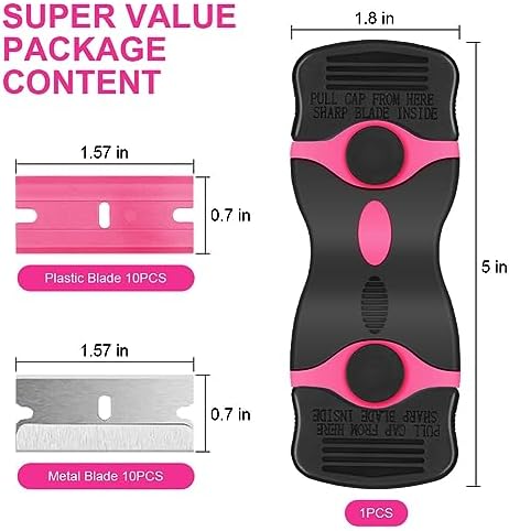 Ainiv Razor Blade Scraper, 2-in-1 Multifunctional Scraper Tool - Image 3