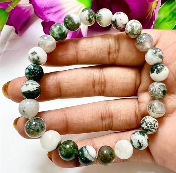 Zenkeeper About 180 Pcs Moss Agate Beads - Image 3