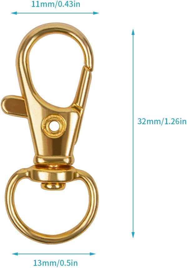 HXSEMAYIG 100PCS Keychain Hooks - Image 2