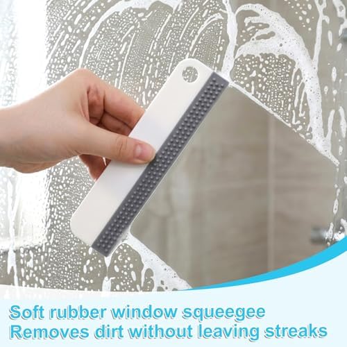 2 PCS All-Purpose Small Rubber Squeegee, Soft Silicone Mini Squeegee - Image 5