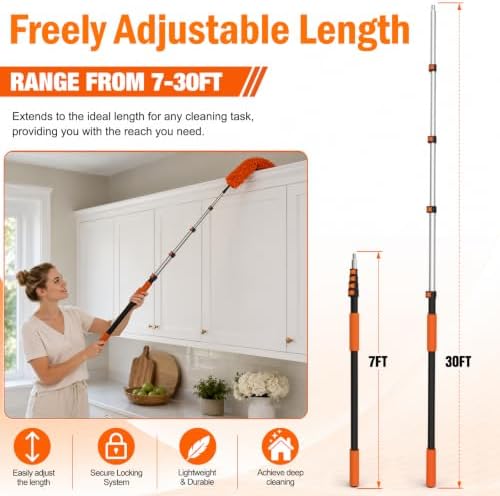 LAANPOLE 36FT High Reach Duster Cleaning Kit - Image 6