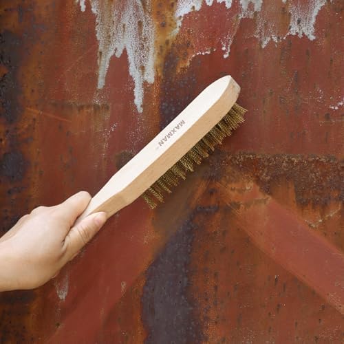 MAXMAN Brass Brush Set, Heavy Duty Rust/Paint Remover - Image 5