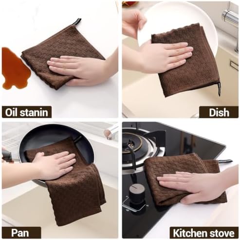 Homaxy 100% Cotton Terry Dish Cloths - Image 5