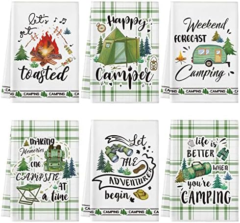 Redbaker 6 Pcs Camping Kitchen Towels by Redbaker