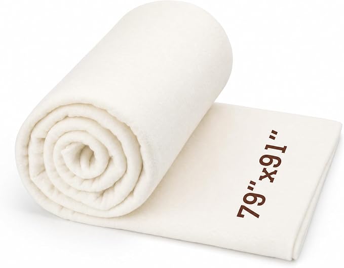 Cotton Quilting Batting, Natural Cotton Quilt Batting by KAQRHFT