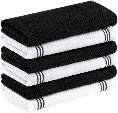 Homaxy Dual Design Cotton Kitchen Towels by Homaxy