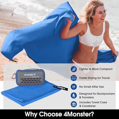 4Monster Quick Dry Travel Towel - Image 2