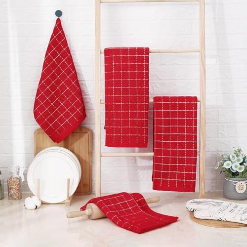 Homaxy 100% Cotton Terry Kitchen Towels, 2 Pack - Image 6