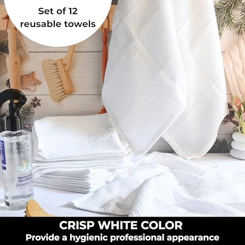 White Cotton Cleaning Rags For Housekeeping - Image 3