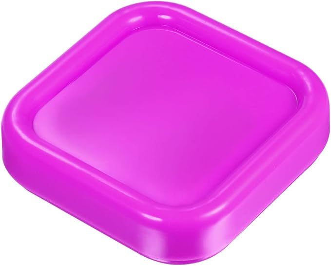 HARFINGTON Magnetic Pin Cushion Square Plastic Magnetic Sewing Pin Holder Storage Case Needle Cushion Tool for Sewing DIY Projects, Rose Red