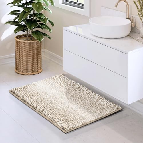 Hearth & Harbor Bathroom Rugs, Chenille Bath Mat - Image 2