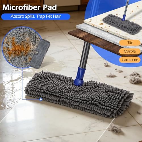 Dust Mop for Hardwood Floors, Double-Sided Flat Mops - Image 5