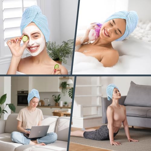 2 Pack Microfiber Hair Towel 41 x 24 inch Soft, Fast Dry - Image 6
