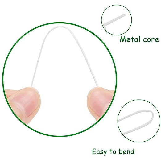 CCINEE 24 Gauge White Floral Wire Stem for Flower Arrangement Craft Supply,16 Inch,200PCS