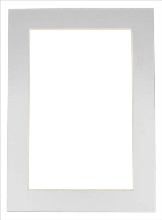 11x14 Mat for 8.5x11 Photo - Precut Metallic Silver Picture Matboard for Frames Measuring 11 x 14 Inches - Bevel Cut Matte to Display Art Measuring 8.5 x 11 Inches - Acid Free ONE MAT